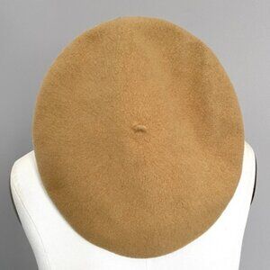 Vintage Camel Wool French Beret - M/L